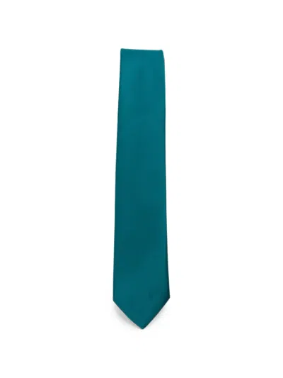 Sapio Satin-finish Tie In Blue