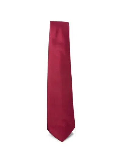 Sapio Satin-finish Tie In Red