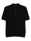 Sapio Silk Polo Shirt In Black