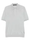 Sapio Silk Polo Shirt In Grey