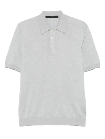 Sapio Silk Polo Shirt In Grey
