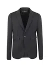 Sapio Single Breasted Blazer Jacket In Black