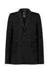 Sapio Single-breasted Blazer Jacket In Black