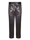 Sapio Black Fluid Twill Trousers In Black