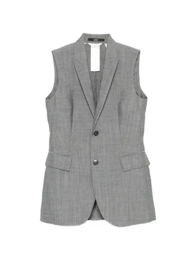 Sapio Sleeveless Gilet In Gray