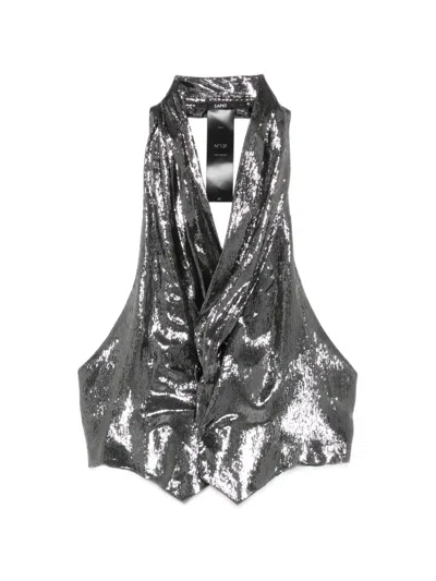Sapio Sleeveless Top In Silver