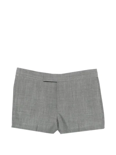 Sapio Slub-texture Shorts In Gray