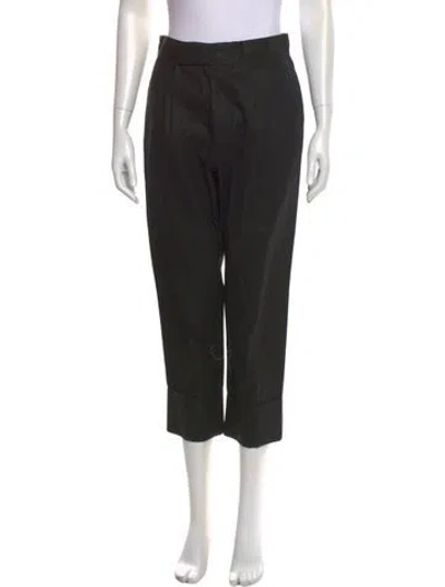 Pre-owned Sapio Straight Leg Pants In Black