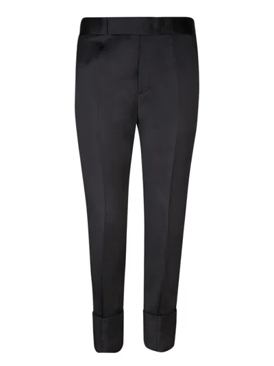 SAPIO SAPIO TAILORED BLACK TROUSERS