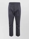 Sapio Tailored Trousers With Pleated Front And Pockets In Black