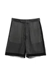 Sapio Textured Shorts In Black
