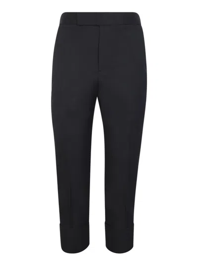 Sapio Wool Trousers In Black