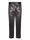 Sapio Black Fluid Twill Trousers In Black