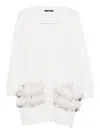 Sapio V-neck Cardigan In White