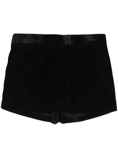Sapio Velvet Shorts In Schwarz