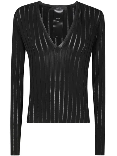 SAPIO SAPIO VISCOSE CREPE DE CHINE V NECK SWEATER