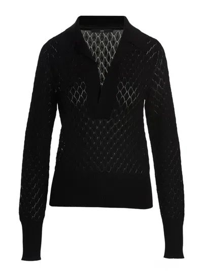 SAPIO SAPIO VISCOSE KNIT POLO SHIRT