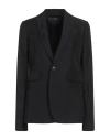 Sapio Single-breasted Blazer Jacket In Black