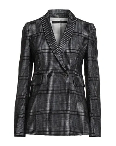 Sapio Woman Blazer Black Size 4 Polyester, Acetate