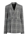 Sapio Woman Blazer Black Size 8 Wool In Black
