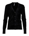 Sapio Woman Cardigan Black Size 12 Viscose, Polyamide In Black