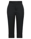Sapio Woman Pants Black Size 6 Wool, Polyester In Black