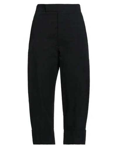 Sapio Woman Pants Black Size 8 Cotton, Polyamide