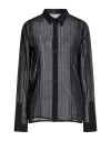 Sapio Embroidered Fabric Shirt - Atterley In Black