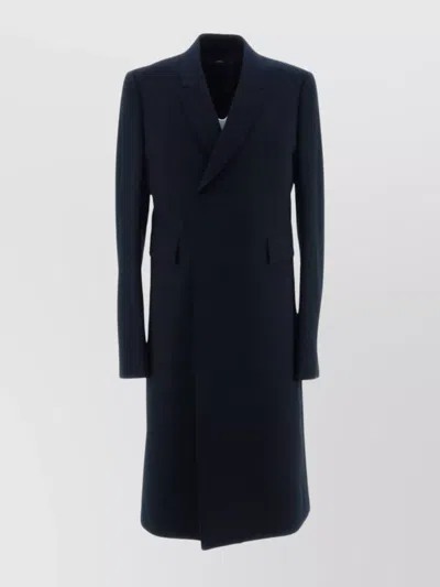 Sapio Wool Double Breasted Coat In Black