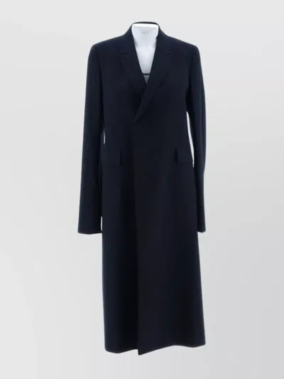 Sapio Wool Flap Pocket Coat In Black