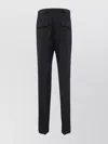 Sapio Wool Trousers With Side Stripe Detail In Blue