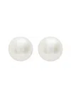 Sapir Bachar Large Pearl Sterling Silver Stud Earrings In Pearl