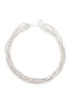 Sapir Bachar Multi-snake Sterling Silver Choker In Silver