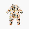 Sapling Organic Kid's Pebbles Waffle Romper In Multi In Multi