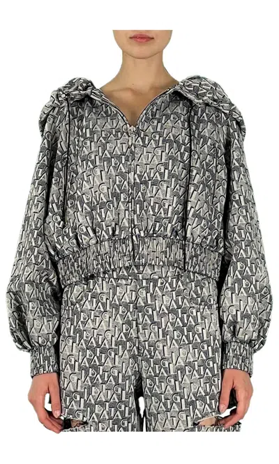 Sara Battaglia Bomber Jacket In Battaglia