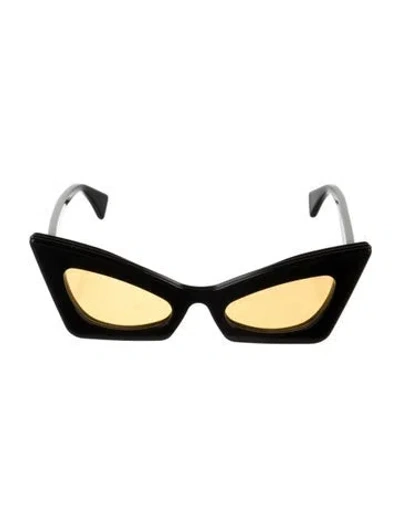 Pre-owned Sara Battaglia Cat-eye Tinted Sunglasses In Black