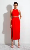 Shop Sara Battaglia Crop Top In Aperol
