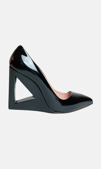 Sara Battaglia Euphoria Decolleté In Polish Black