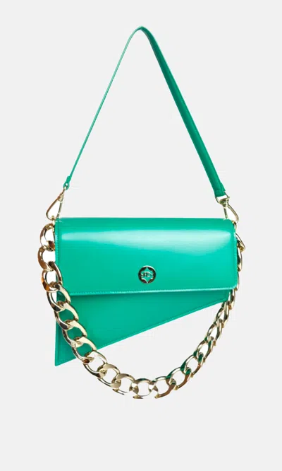 Sara Battaglia Euphoria Shoulder Bag In Green
