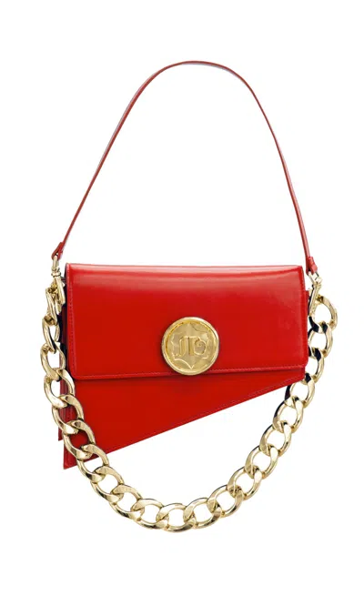 Sara Battaglia Euphoria Shoulder Bag S In Red
