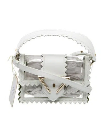 Pre-owned Sara Battaglia Leather Crossbody Bag In Transparent