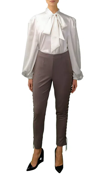 Sara Battaglia Leggings In Grey