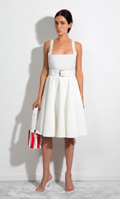 Sara Battaglia Tanktop In Optical White