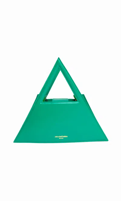 Sara Battaglia Triangle Bag In Green