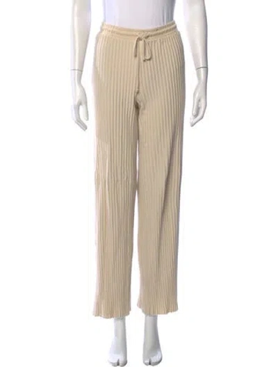 Pre-owned Sara Battaglia Wide Leg Pants In Neutrals