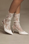 Sara Brosious Elina Lace Socks In White