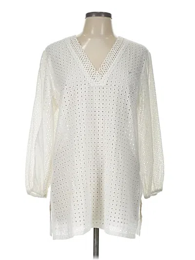 Sara Campbell 3/4 Sleeve Blouse In White