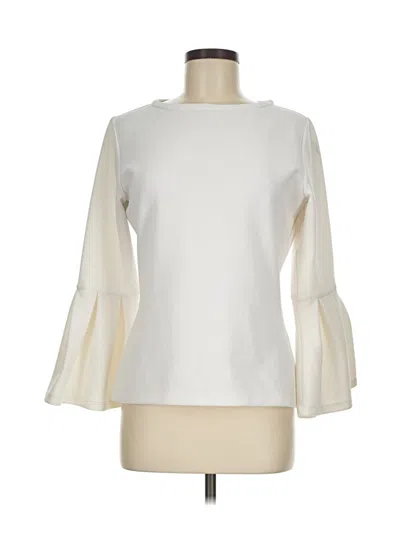 Pre-owned Sara Campbell 3/4 Sleeve Blouse In Ivory