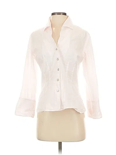 Pre-owned Sara Campbell 3/4 Sleeve Blouse In White