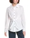 Sara Campbell Button Down Blouse In White